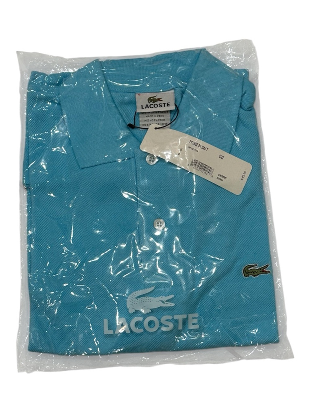 NWT Lacoste Men’s Polo Shirt - Caiman Blue